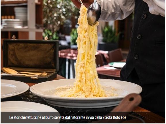 Roma, musica troppo alta da «Alfredo alla Scrofa». Il Comune dispone la chiusura per 15 giorni, ma il Tar dà ragione al ristorante